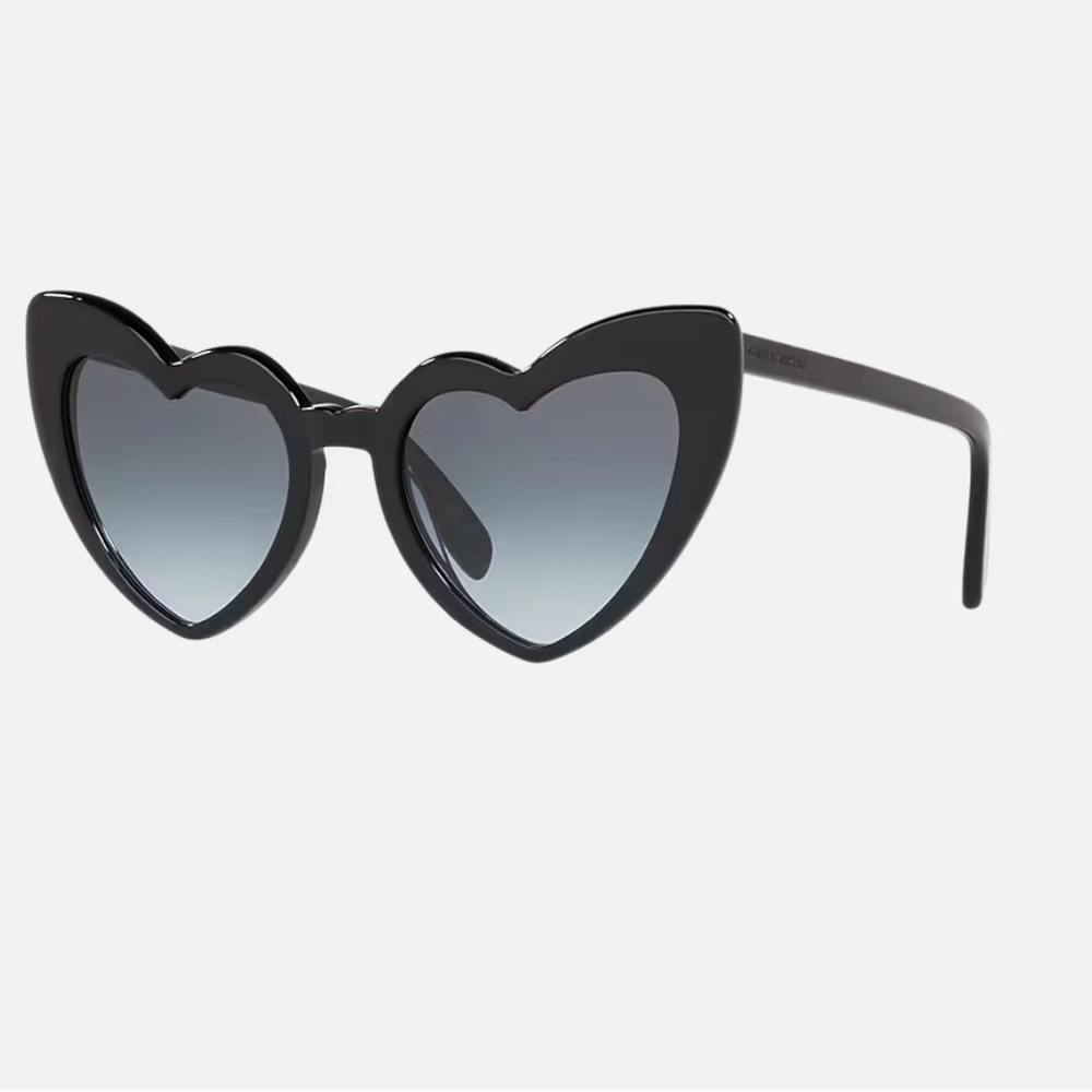 YSL Black Heart-Shaped Sunglasses